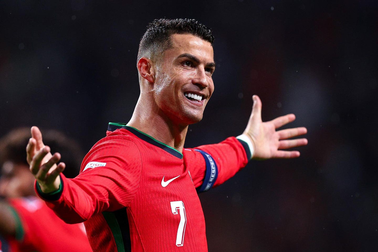 La estrella del fútbol portugués Cristiano Ronaldo.